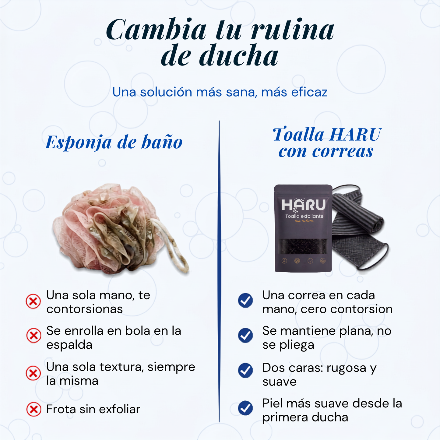 Toalla Exfoliante Coreana HARU